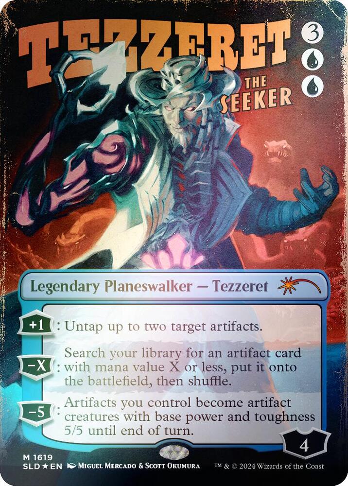 Tezzeret the Seeker (Rainbow Foil) 1619 card from Secret Lair Drop Series