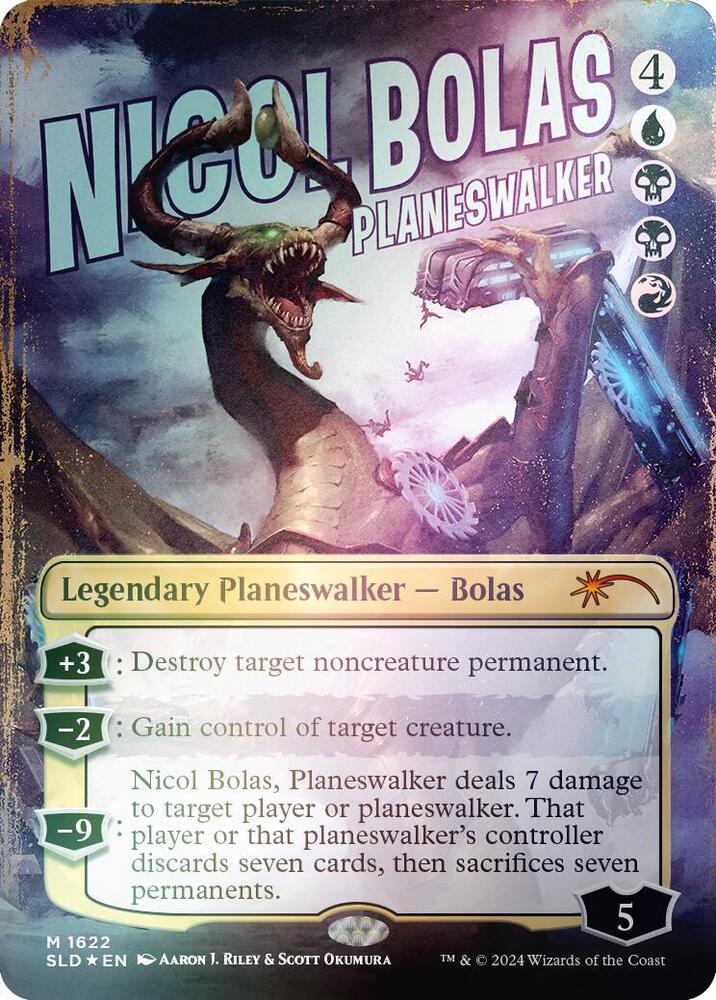 Nicol Bolas, Planeswalker (Rainbow Foil) 1622 card from Secret Lair Drop Series