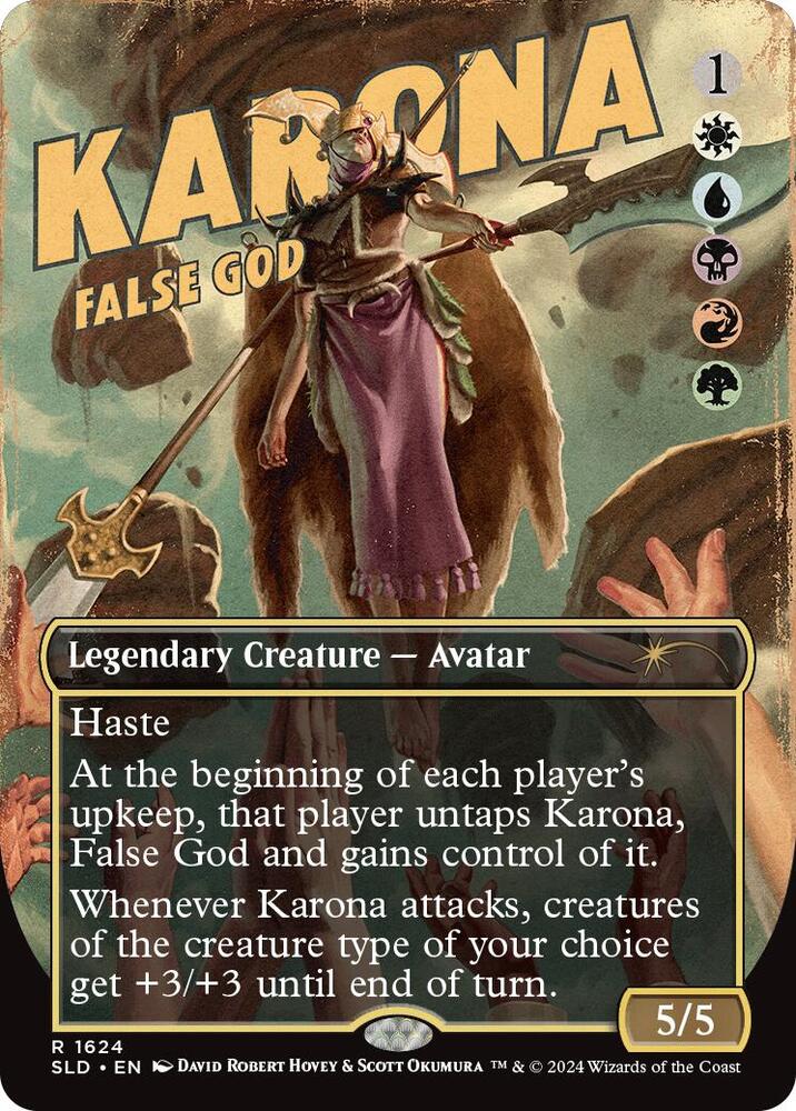 Karona, False God 1624 card from Secret Lair Drop Series