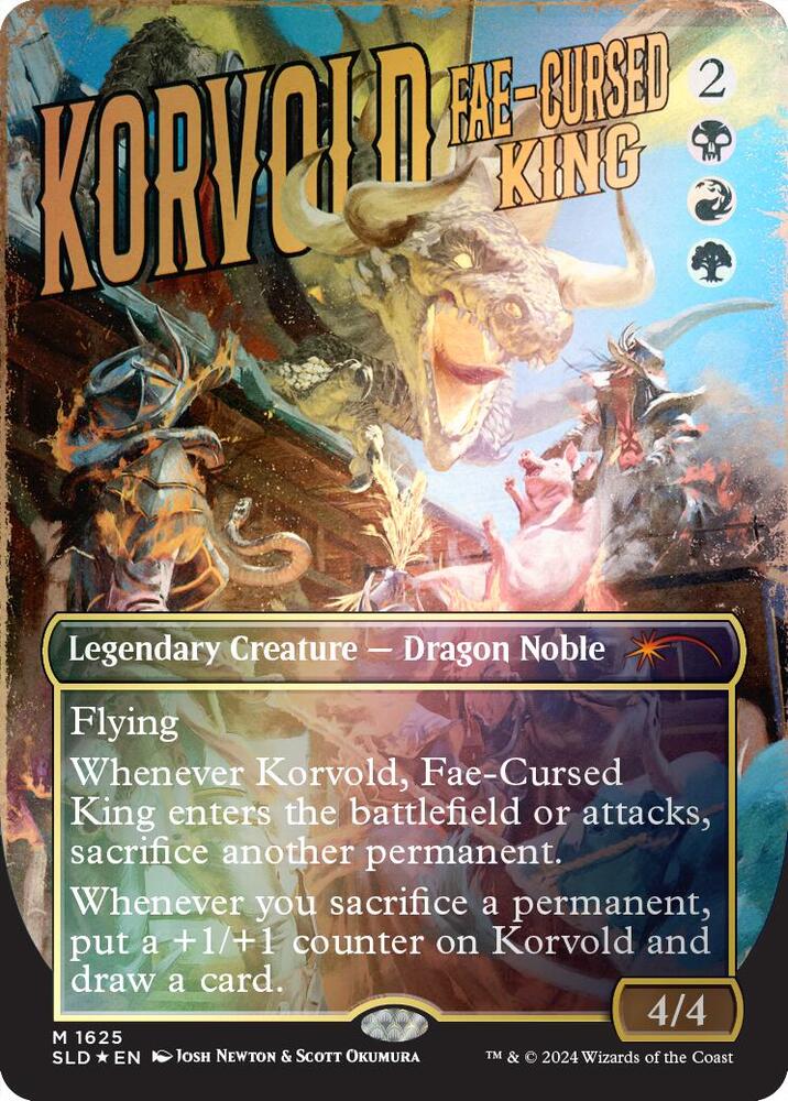 Korvold, Fae-Cursed King (Rainbow Foil) 1625 card from Secret Lair Drop Series