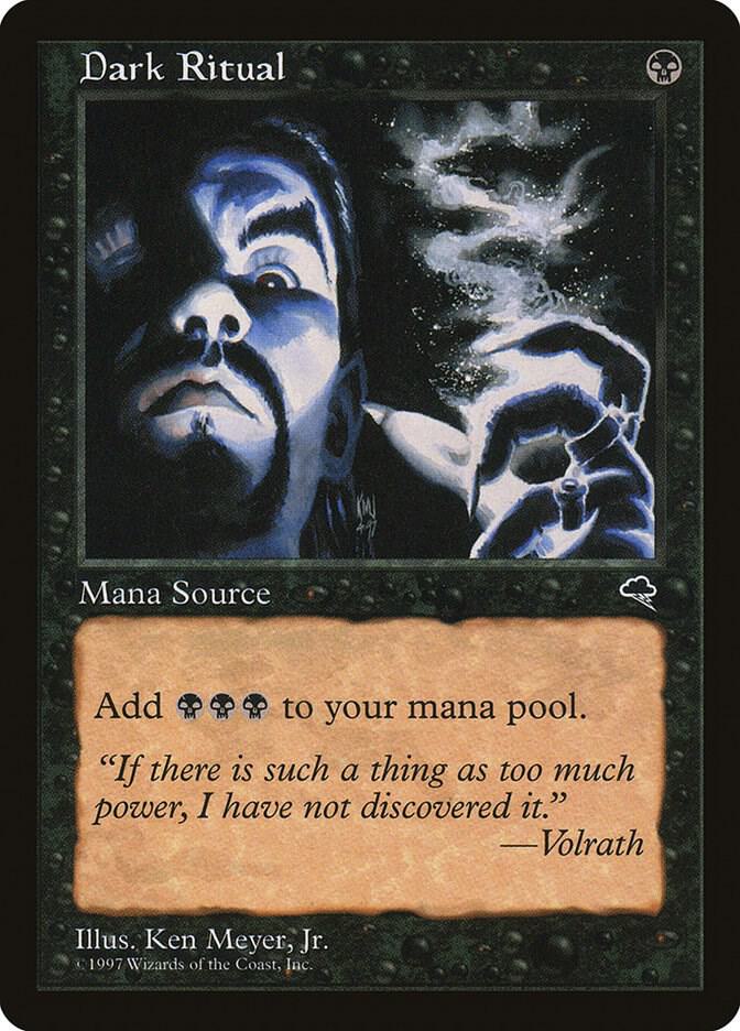 Dark Ritual 118 card from Tempest