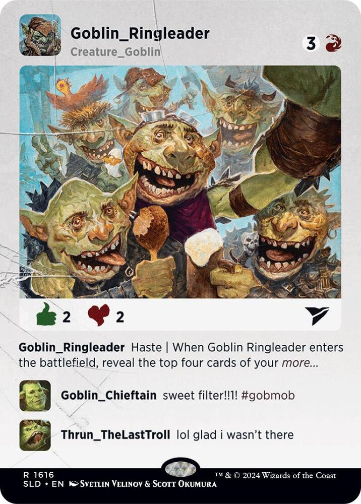 Goblin Ringleader 1616 card from Secret Lair Drop Series