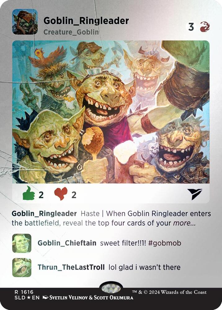Goblin Ringleader (Rainbow Foil) 1616 card from Secret Lair Drop Series