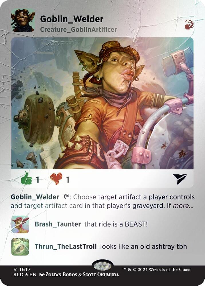 Goblin Welder (Rainbow Foil) 1617 card from Secret Lair Drop Series