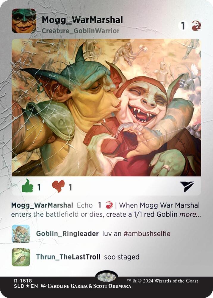 Mogg War Marshal (Rainbow Foil) 1618 card from Secret Lair Drop Series