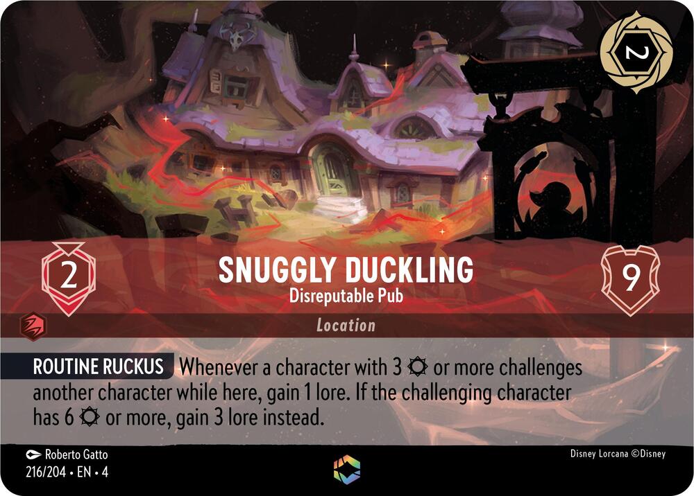 Snuggly Duckling - Disreputable Pub (Enchanted) 216/204 card from Ursula's Return