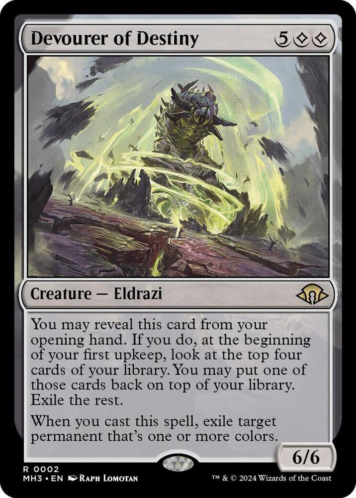 Devourer of Destiny 2 card from Modern Horizons 3