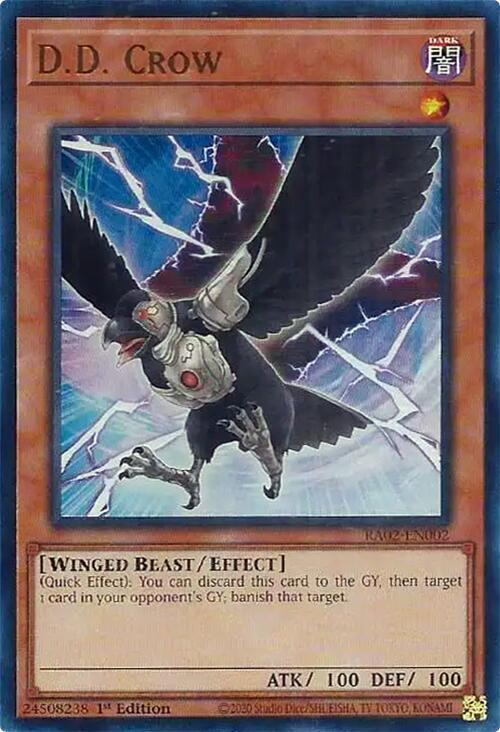 D.D. Crow (UR) RA02-EN002 card from 25th Anniversary Rarity Collection II