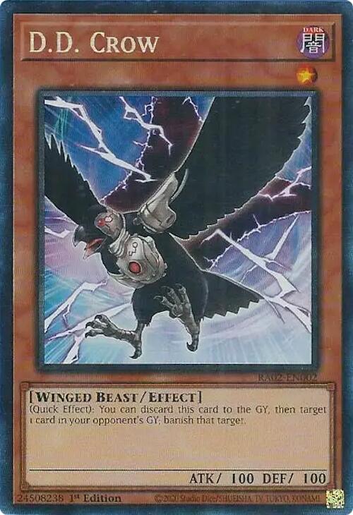 D.D. Crow (PCR) RA02-EN002 card from 25th Anniversary Rarity Collection II