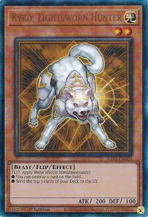 Ryko, Lightsworn Hunter (PUR) RA02-EN003 card from 25th Anniversary Rarity Collection II