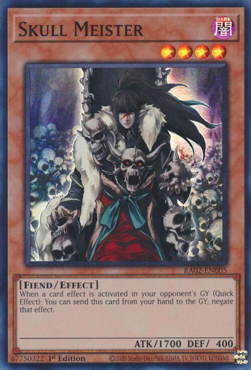 Skull Meister RA02-EN005 card from 25th Anniversary Rarity Collection II