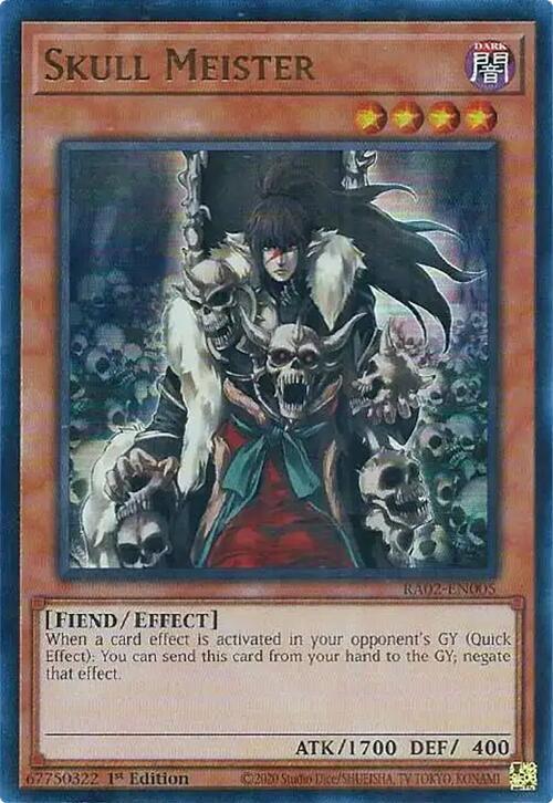 Skull Meister (UR) RA02-EN005 card from 25th Anniversary Rarity Collection II