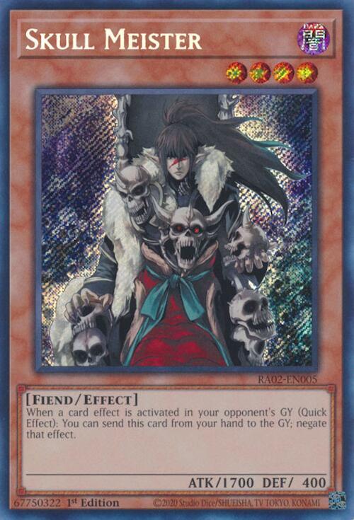 Skull Meister (Secret Rare) RA02-EN005 card from 25th Anniversary Rarity Collection II