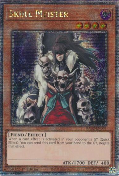 Skull Meister (Quarter Century Secret Rare) RA02-EN005 card from 25th Anniversary Rarity Collection II