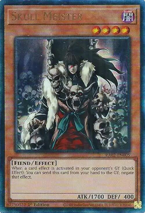 Skull Meister (PUR) RA02-EN005 card from 25th Anniversary Rarity Collection II