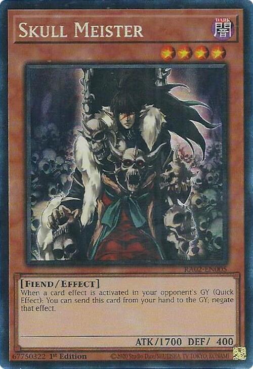 Skull Meister (PCR) RA02-EN005 card from 25th Anniversary Rarity Collection II