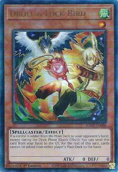 Droll & Lock Bird (Alternate Art) (PUR) RA02-EN006 card from 25th Anniversary Rarity Collection II