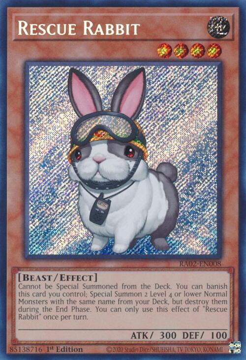 Rescue Rabbit (Secret Rare) RA02-EN008 card from 25th Anniversary Rarity Collection II