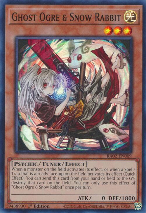 Ghost Ogre & Snow Rabbit (Alternate Art) RA02-EN009 card from 25th Anniversary Rarity Collection II