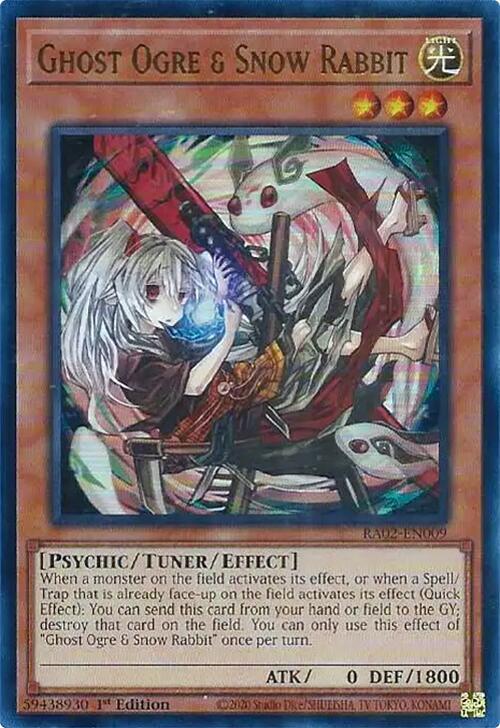 Ghost Ogre & Snow Rabbit (Alternate Art) (UR) RA02-EN009 card from 25th Anniversary Rarity Collection II