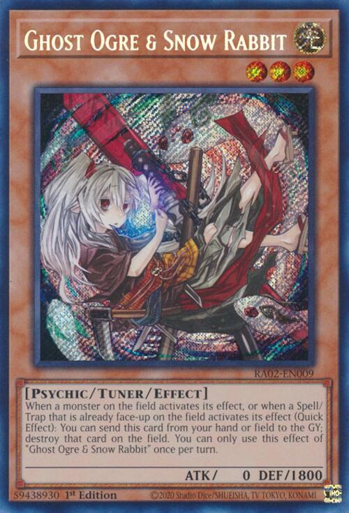 Ghost Ogre & Snow Rabbit (Alternate Art) (Secret Rare) RA02-EN009 card from 25th Anniversary Rarity Collection II