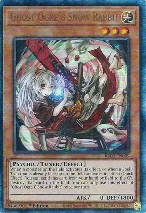 Ghost Ogre & Snow Rabbit (Alternate Art) (PUR) RA02-EN009 card from 25th Anniversary Rarity Collection II