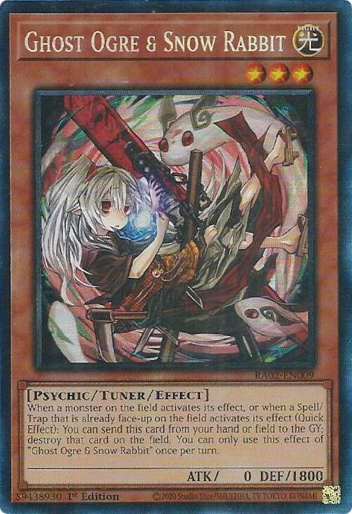 Ghost Ogre & Snow Rabbit (Alternate Art) (PCR) RA02-EN009 card from 25th Anniversary Rarity Collection II