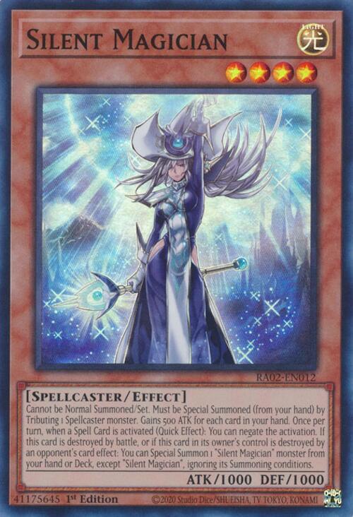 Silent Magician RA02-EN012 card from 25th Anniversary Rarity Collection II