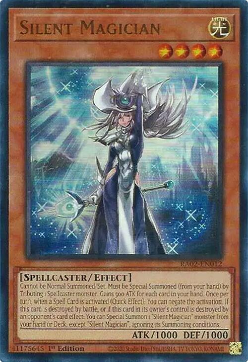 Silent Magician (UR) RA02-EN012 card from 25th Anniversary Rarity Collection II