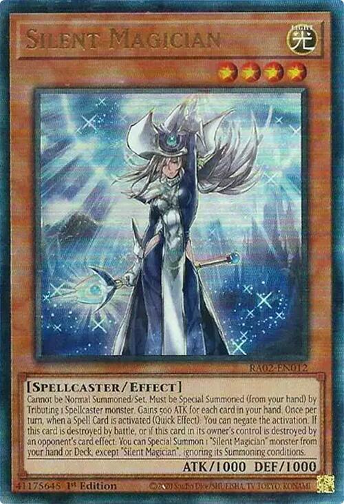 Silent Magician (PUR) RA02-EN012 card from 25th Anniversary Rarity Collection II