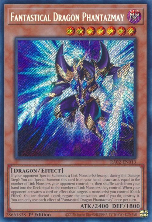 Fantastical Dragon Phantazmay (Alternate Art) (Secret Rare) RA02-EN013 card from 25th Anniversary Rarity Collection II