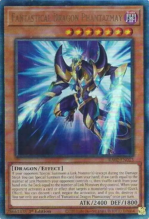 Fantastical Dragon Phantazmay (Alternate Art) (PUR) RA02-EN013 card from 25th Anniversary Rarity Collection II