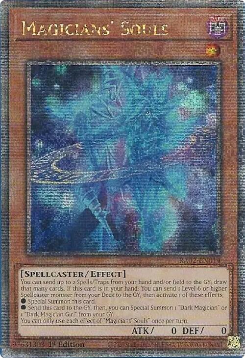 Magicians' Souls (Quarter Century Secret Rare) RA02-EN014 card from 25th Anniversary Rarity Collection II