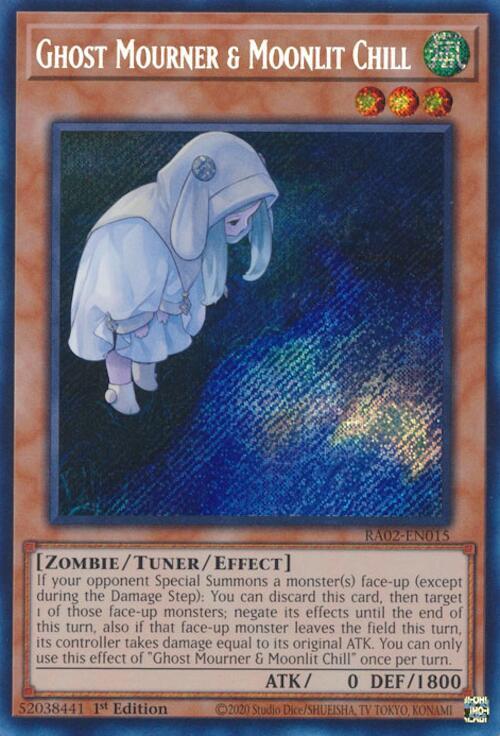 Ghost Mourner & Moonlit Chill (Alternate Art) (Secret Rare) RA02-EN015 card from 25th Anniversary Rarity Collection II