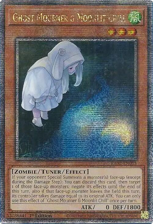 Ghost Mourner & Moonlit Chill (Alternate Art) (Quarter Century Secret Rare) RA02-EN015 card from 25th Anniversary Rarity Collection II