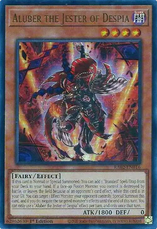 Aluber the Jester of Despia (UR) RA02-EN016 card from 25th Anniversary Rarity Collection II