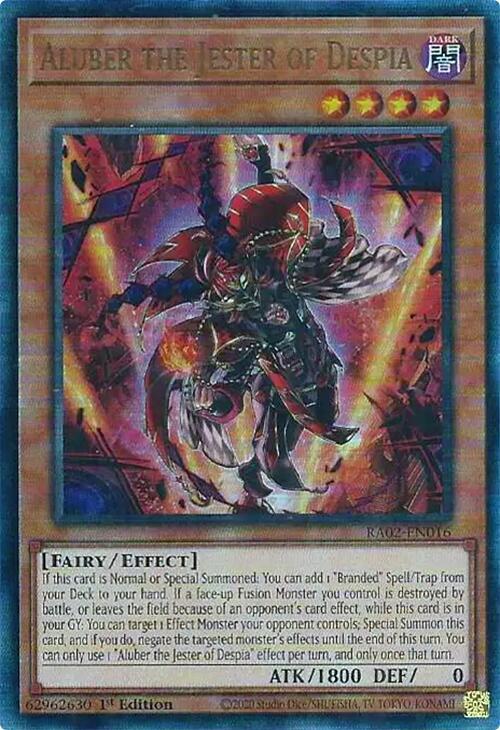 Aluber the Jester of Despia (PUR) RA02-EN016 card from 25th Anniversary Rarity Collection II
