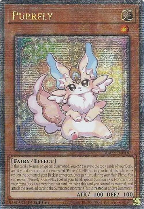 Purrely (Quarter Century Secret Rare) RA02-EN018 card from 25th Anniversary Rarity Collection II