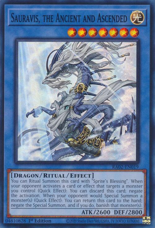 Sauravis, the Ancient and Ascended RA02-EN019 card from 25th Anniversary Rarity Collection II
