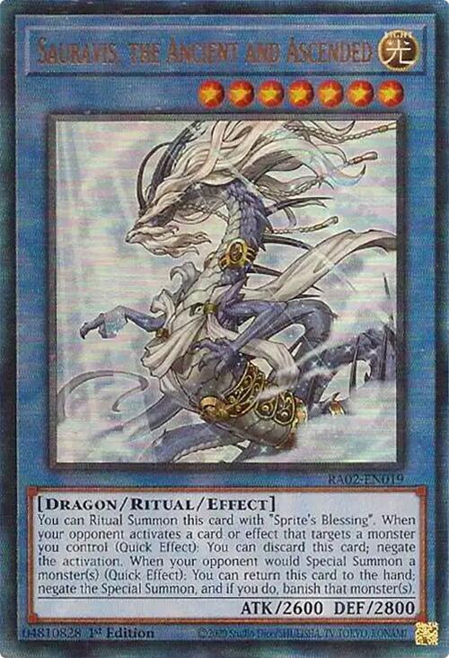 Sauravis, the Ancient and Ascended (PUR) RA02-EN019 card from 25th Anniversary Rarity Collection II
