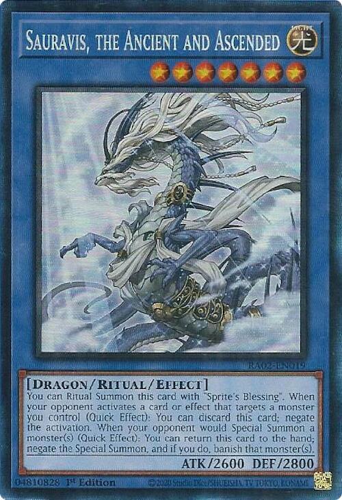 Sauravis, the Ancient and Ascended (PCR) RA02-EN019 card from 25th Anniversary Rarity Collection II