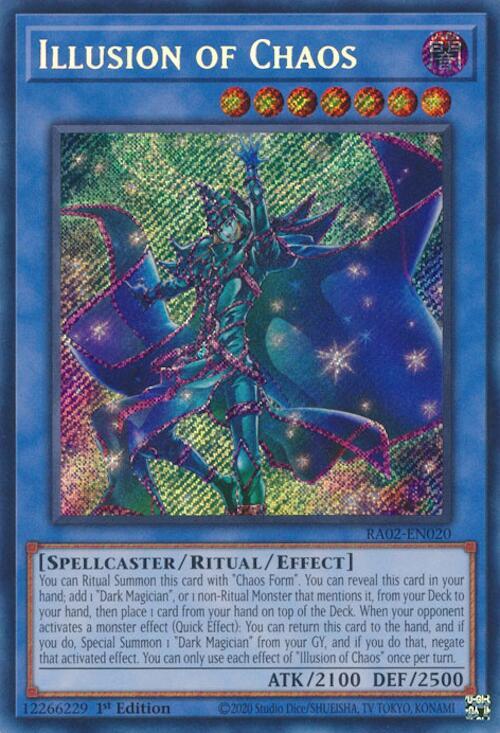 Illusion of Chaos (Secret Rare) RA02-EN020 card from 25th Anniversary Rarity Collection II