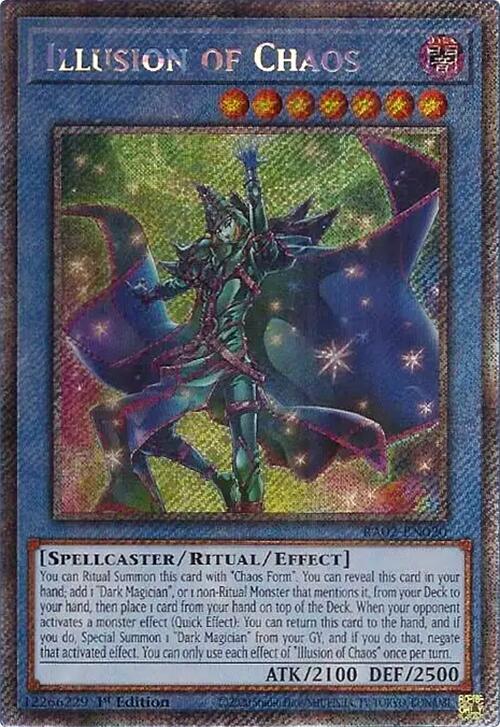 Illusion of Chaos (Platinum Secret Rare) RA02-EN020 card from 25th Anniversary Rarity Collection II