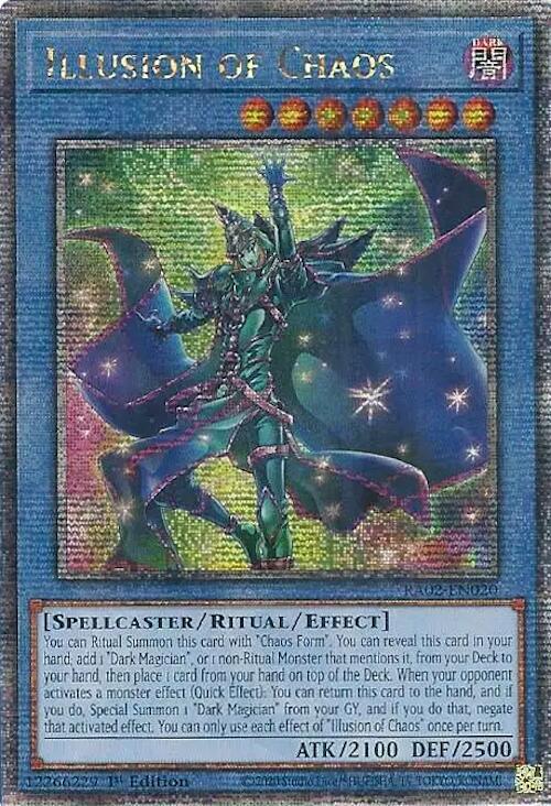 Illusion of Chaos (Quarter Century Secret Rare) RA02-EN020 card from 25th Anniversary Rarity Collection II
