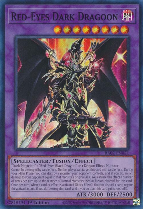 Red-Eyes Dark Dragoon RA02-EN021 card from 25th Anniversary Rarity Collection II