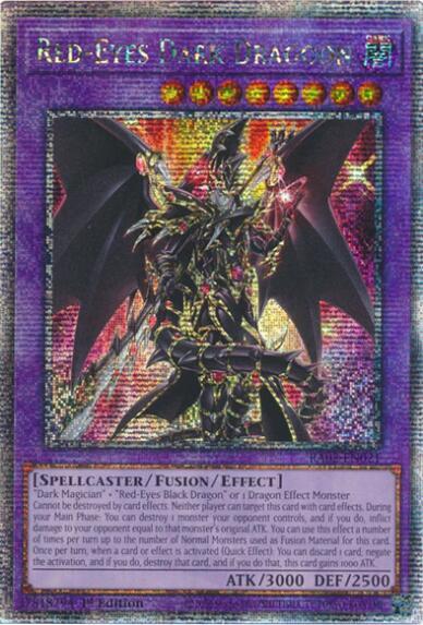 Red-Eyes Dark Dragoon (Quarter Century Secret Rare) RA02-EN021 card from 25th Anniversary Rarity Collection II