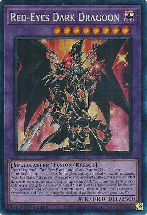 Red-Eyes Dark Dragoon (PCR) RA02-EN021 card from 25th Anniversary Rarity Collection II