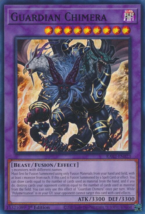 Guardian Chimera RA02-EN023 card from 25th Anniversary Rarity Collection II