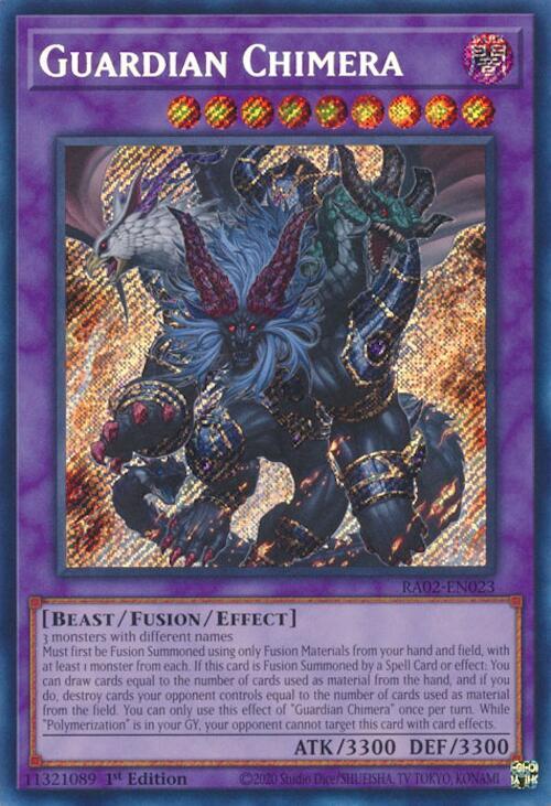 Guardian Chimera (Secret Rare) RA02-EN023 card from 25th Anniversary Rarity Collection II