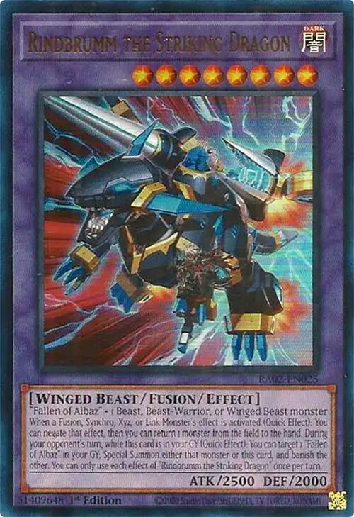 Rindbrumm the Striking Dragon (UR) RA02-EN025 card from 25th Anniversary Rarity Collection II